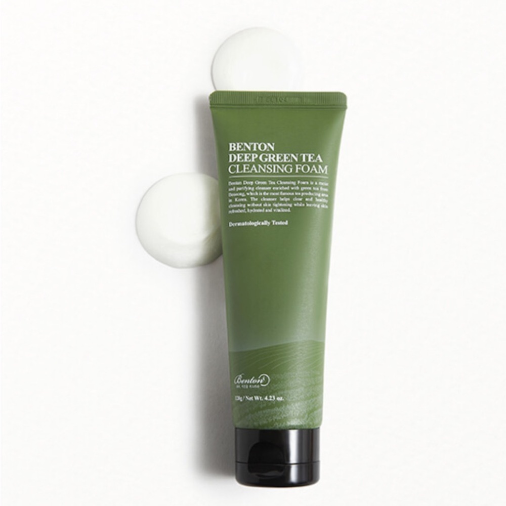 Benton | Deep Green Tea Cleansing Foam‎ | Facial Cleanser Face Wash